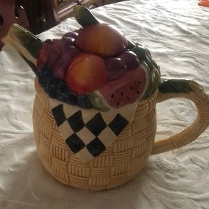 Certified International ceramic tea pot.